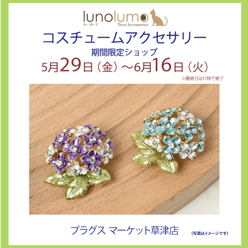 【プラグス マーケット草津店】luno lumo コスチュームアクセサリー販売会