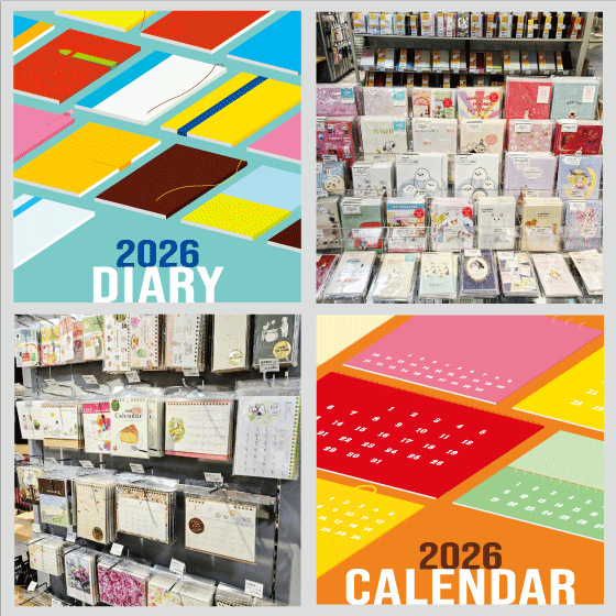 【プラグス マーケット八木橋店】2026年　ダイアリー＆カレンダー